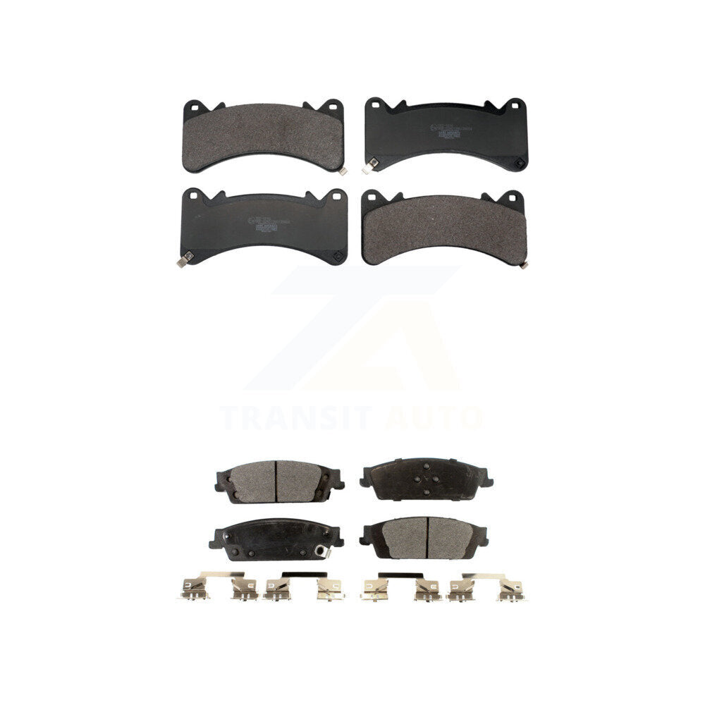Ceramic Brake Pads Front Rear Kit For GMC Chevrolet Sierra 1500 Silverado Tahoe