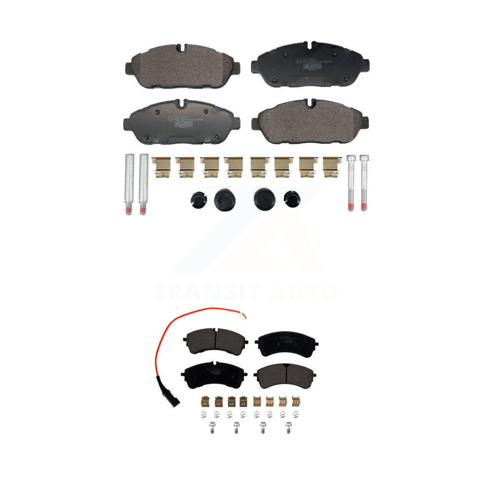 Ceramic Brake Pad Front Rear Kit For Ford Transit-250 Transit-150 Transit-350 HD