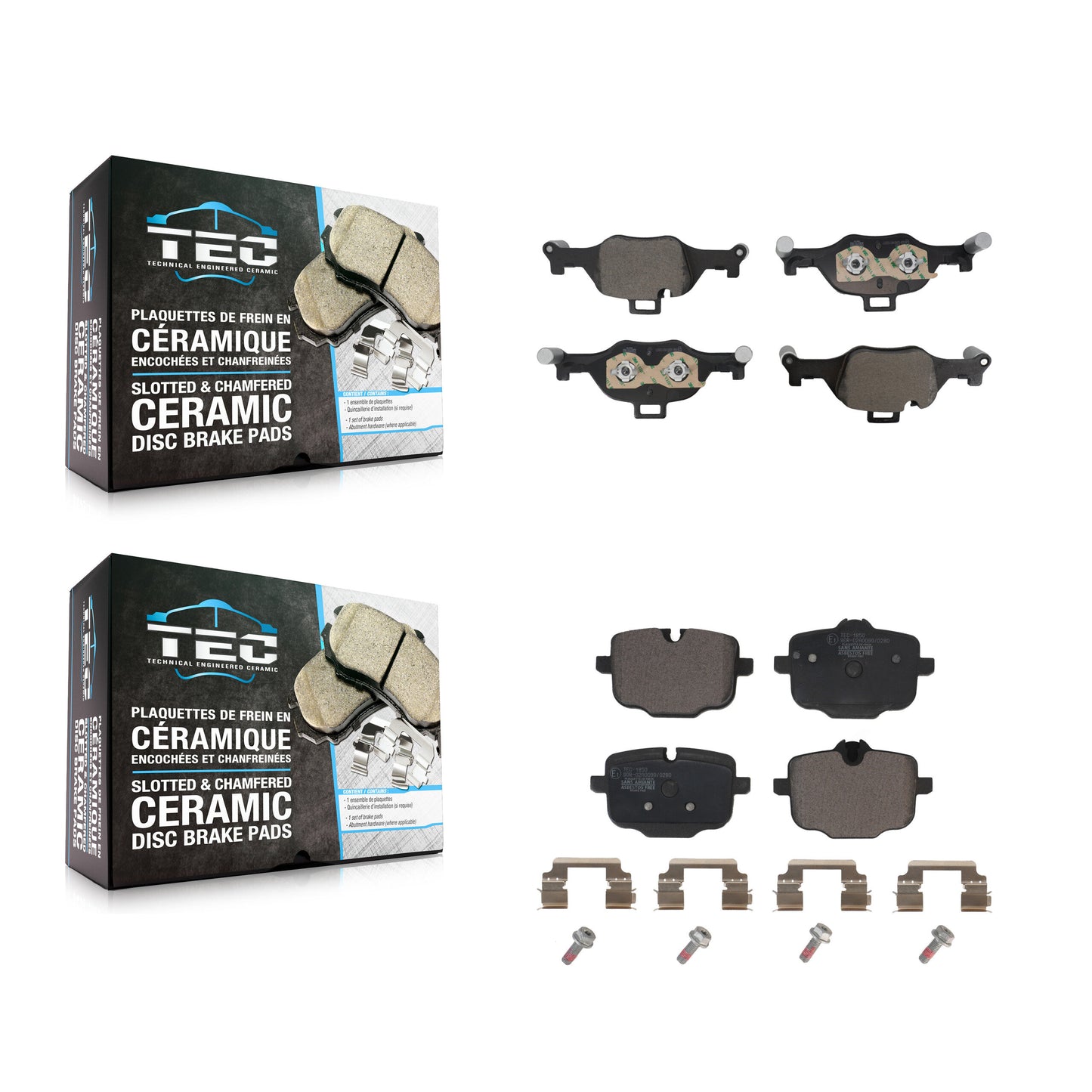 Ceramic Brake Pads Front Rear Kit For BMW X5 540i xDrive X6