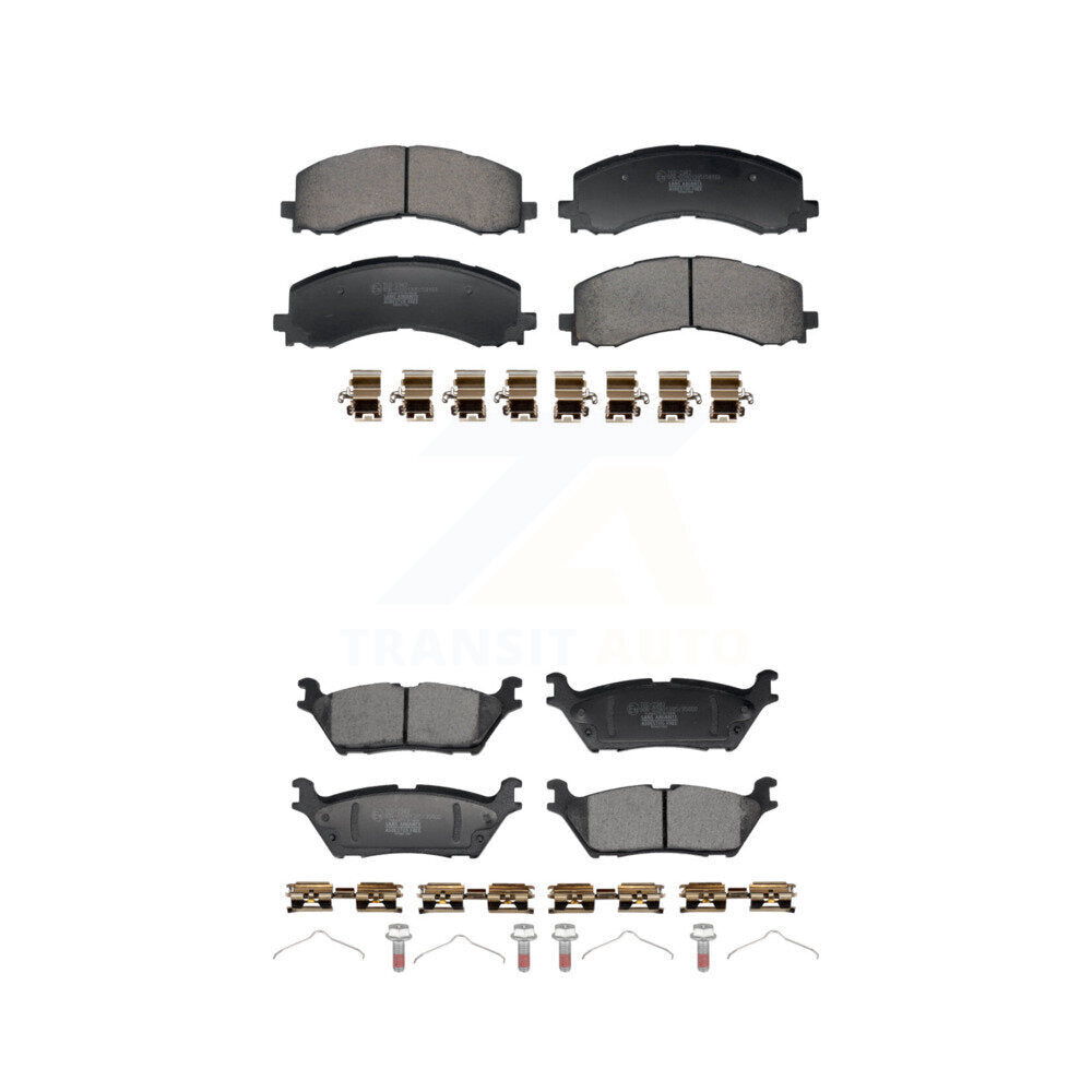 Ceramic Brake Pads Front Rear Kit For Ford F-150 Bronco Lightning Expedition