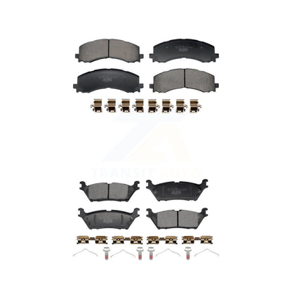 Ceramic Brake Pads Front Rear Kit For Ford F-150 Bronco Lightning Expedition