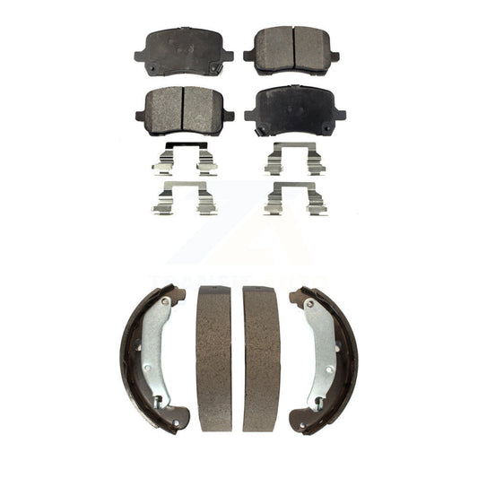 Ceramic Brake Pads Drum Shoes Front Rear Kit For Chevrolet Pontiac Cobalt G5 Ion