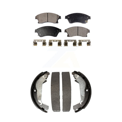Ceramic Brake Pads And Drum Shoes Front Rear Kit For Chevrolet Cruze Limited