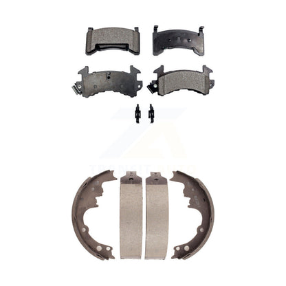 Ceramic Brake Pads Drum Shoe Front Rear Kit For Chevrolet S10 GMC Camaro Pontiac