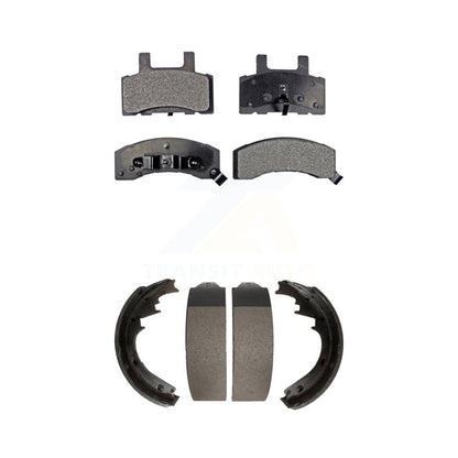Ceramic Brake Pads Drum Shoes Front Rear Kit For Chevrolet Tahoe GMC K1500 Yukon