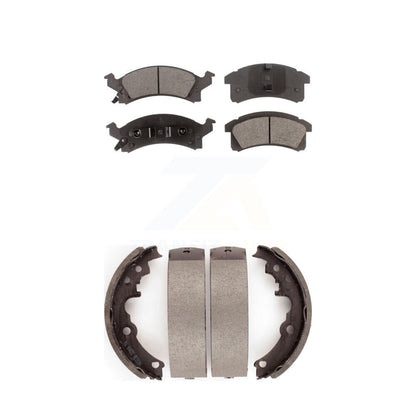 Ceramic Brake Pads Drum Shoe Front Rear Kit For Chevrolet Cavalier Pontiac Grand