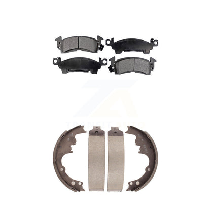 Ceramic Brake Pads And Drum Shoes Front Rear Kit For Chevrolet Astro GMC Safari