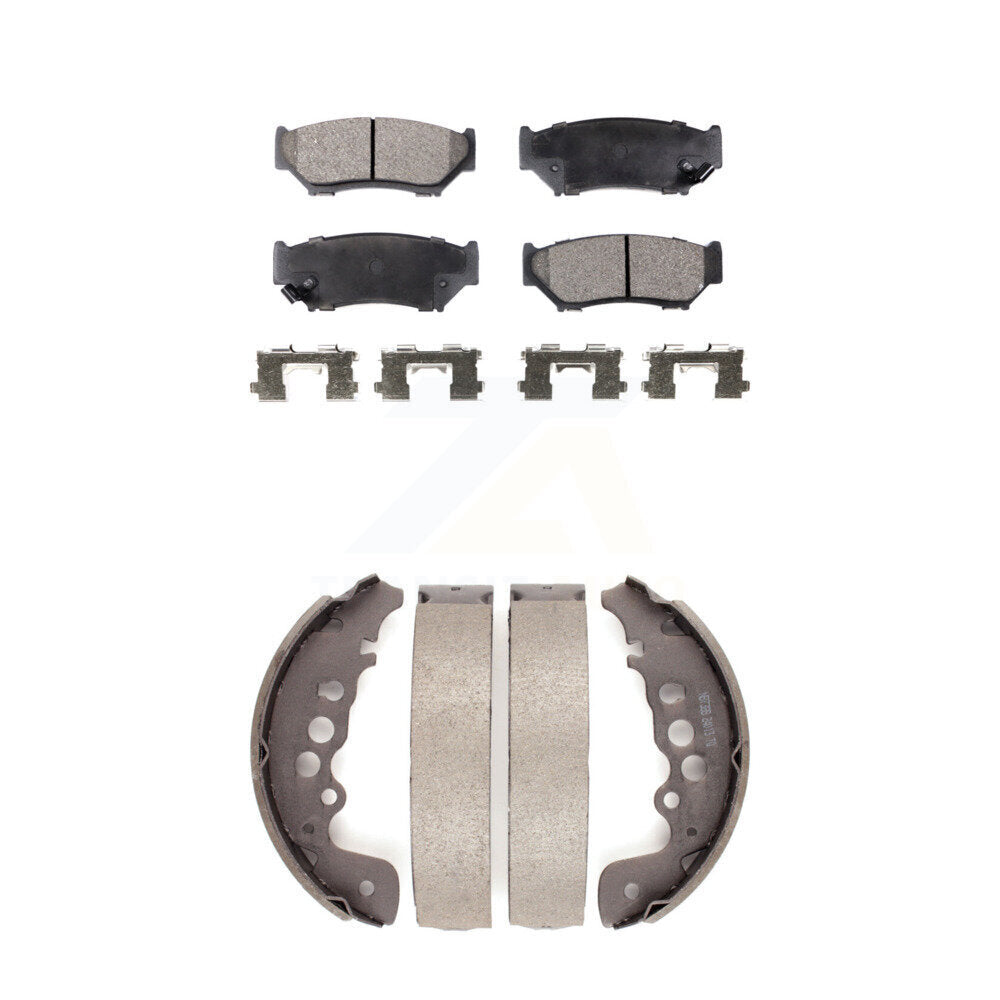 Ceramic Brake Pads Drum Shoes Front Rear Kit For Chevrolet Tracker Suzuki Vitara