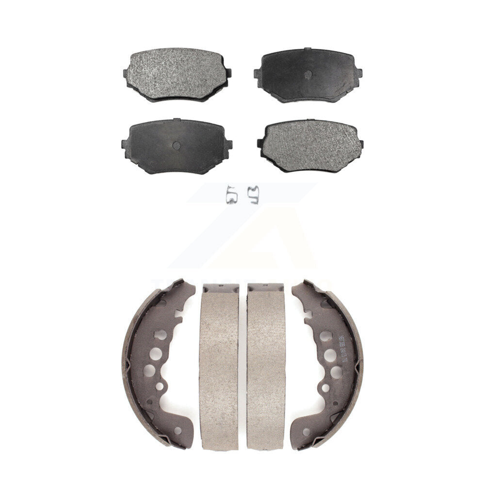 Ceramic Brake Pads And Drum Shoes Front Rear Kit For Suzuki Grand Vitara