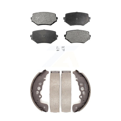 Ceramic Brake Pads And Drum Shoes Front Rear Kit For Suzuki Grand Vitara