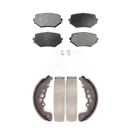 Ceramic Brake Pads And Drum Shoes Front Rear Kit For Suzuki Grand Vitara
