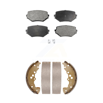 Ceramic Brake Pads And Drum Shoes Front Rear Kit For Suzuki XL-7 Grand Vitara
