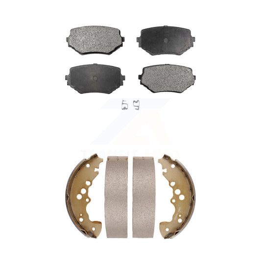 Ceramic Brake Pads And Drum Shoes Front Rear Kit For Suzuki XL-7 Grand Vitara