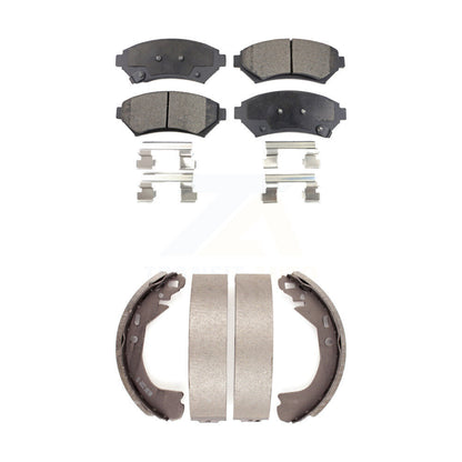 Ceramic Brake Pads & Drum Shoes Front Rear Kit For Pontiac Montana Buick Century