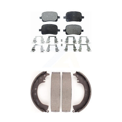 Ceramic Brake Pads And Drum Shoes Front Rear Kit For Toyota Solara