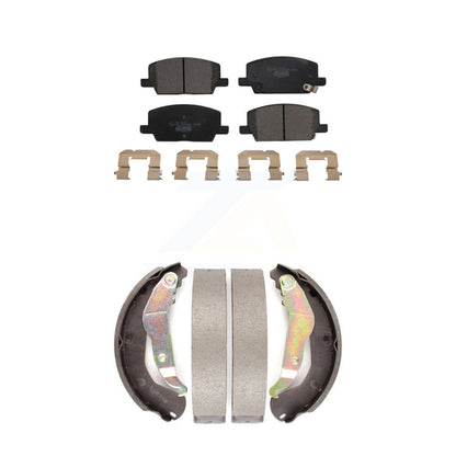 Ceramic Brake Pads And Drum Shoes Front Rear Kit For Chevrolet Trax