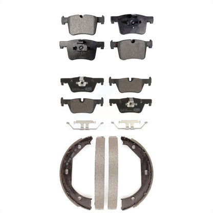 Ceramic Brake Pads And Parking Shoes Front Rear Kit For BMW 320i xDrive 328d