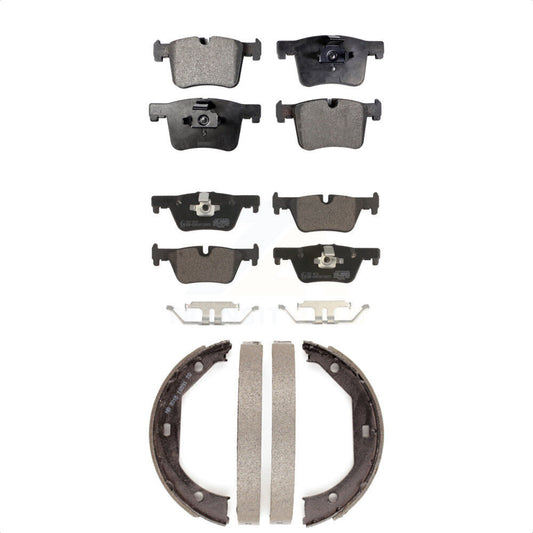 Ceramic Brake Pads And Parking Shoes Front Rear Kit For BMW 320i xDrive 328d