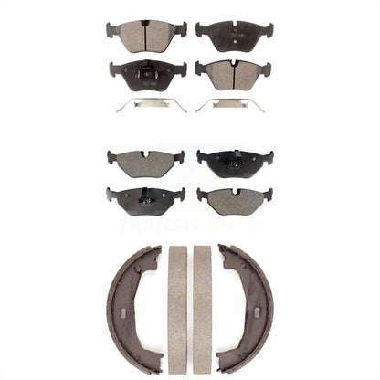 Ceramic Brake Pads And Parking Shoes Front Rear Kit For BMW Z4