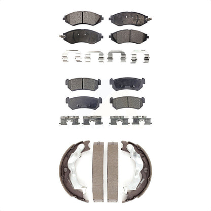 Ceramic Brake Pads And Parking Shoes Front Rear Kit For Suzuki Forenza Reno