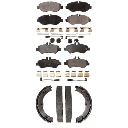 Ceramic Brake Pads & Parking Shoe Front Rear Kit For Sprinter 2500 Mercedes-Benz