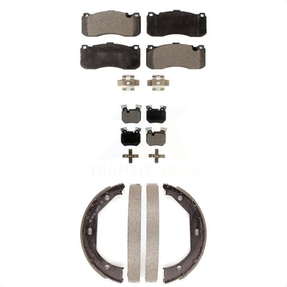 Ceramic Brake Pads And Parking Shoes Front Rear Kit For BMW 135i 135is