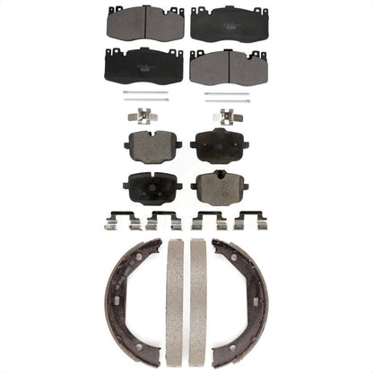 Ceramic Brake Pads And Parking Shoes Front Rear Kit For BMW M5