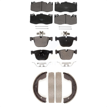 Ceramic Brake Pads And Parking Shoes Front Rear Kit For BMW X5 X6 M