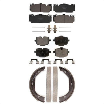 Ceramic Brake Pads And Parking Shoes Front Rear Kit For BMW M5