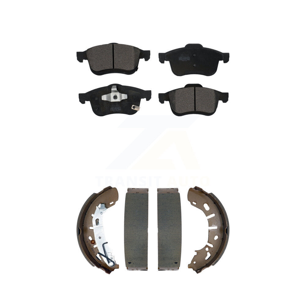 Ceramic Brake Pads And Drum Shoe Front Rear Kit For 2015-2021 Ram ProMaster City