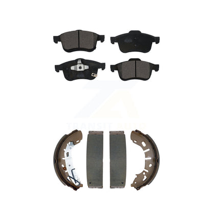 Ceramic Brake Pads And Drum Shoe Front Rear Kit For 2015-2021 Ram ProMaster City