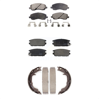 Ceramic Brake Pads And Parking Shoe Front Rear Kit For Mitsubishi Eclipse Galant