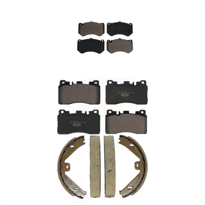 Ceramic Brake Pads Parking Shoe Front Rear Kit For Mercedes-Benz CLS63 AMG S E63