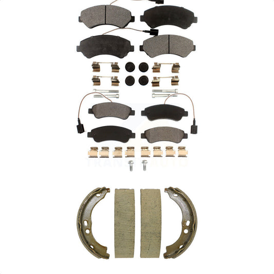 Ceramic Brake Pads Parking Shoes Front Rear Kit For Ram ProMaster 2500 3500 1500