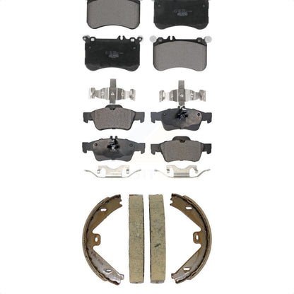 Ceramic Brake Pads And Parking Shoe Front Rear Kit For Mercedes-Benz CLS550 E550