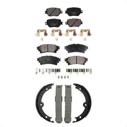 Ceramic Brake Pads And Parking Shoes Front Rear Kit For Lexus IS250