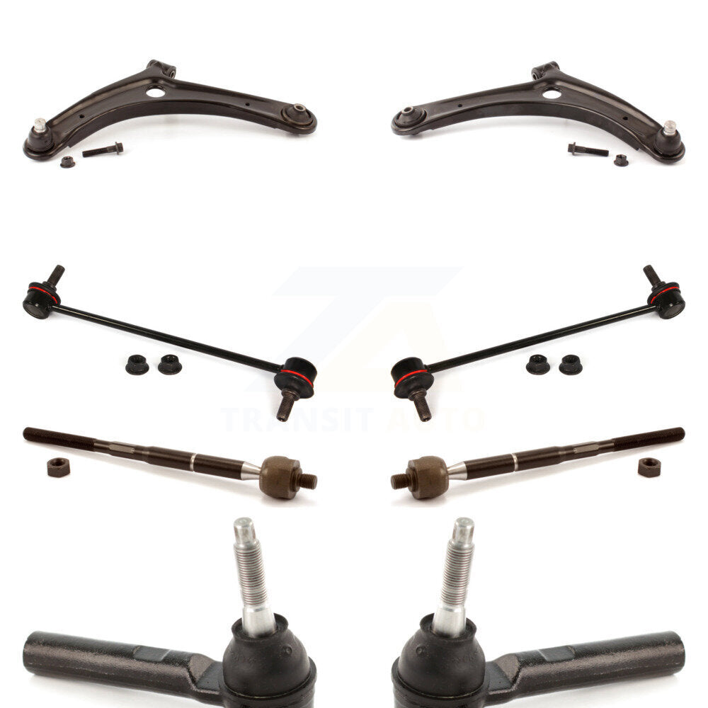 Control Arm Ball Joint Tie Rod End Link Front Kit (8Pc) For Jeep Patriot Compass