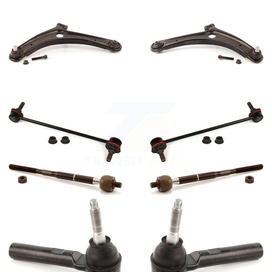 Control Arm Ball Joint Tie Rod End Link Front Kit (8Pc) For Jeep Patriot Compass