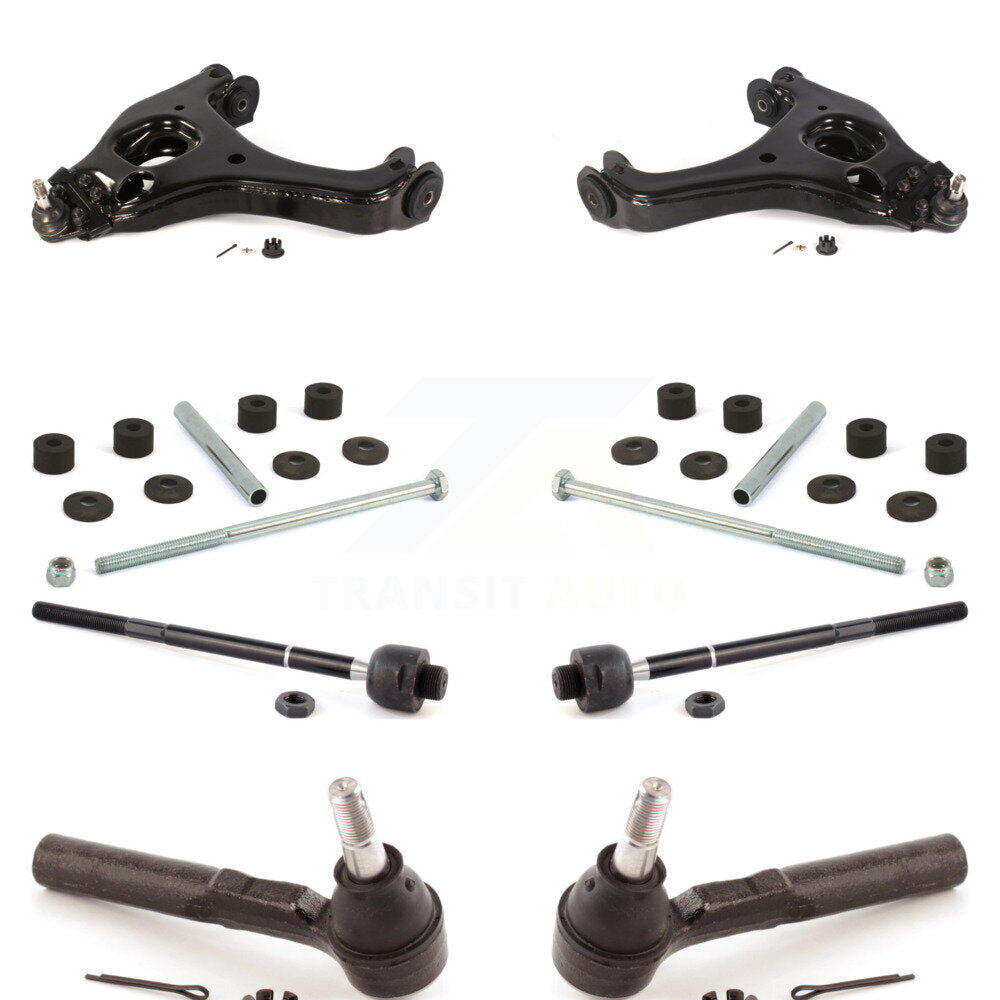 Control Arm Ball Joint Tie Rod End Link Front Kit (8Pc) For Chevrolet Silverado