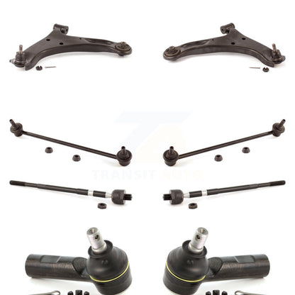 Arm & Ball Joint Tie Rod End Link Front Kit (8Pc) For 06-13 Suzuki Grand Vitara