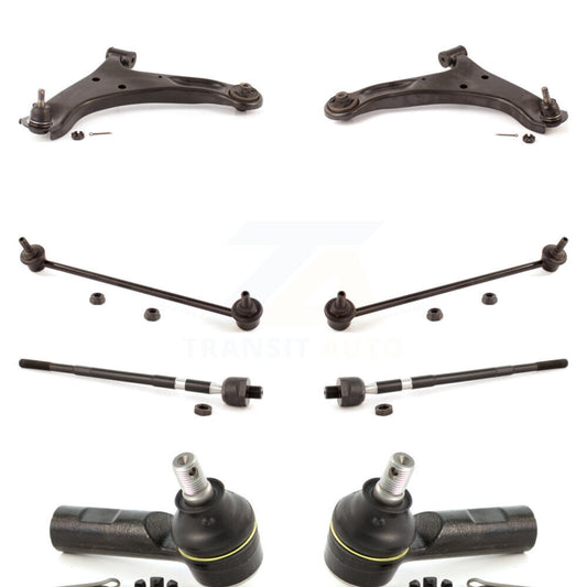 Arm & Ball Joint Tie Rod End Link Front Kit (8Pc) For 06-13 Suzuki Grand Vitara