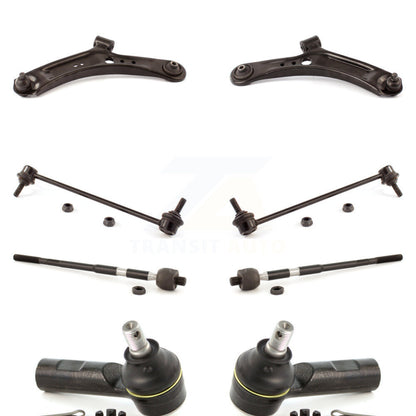 Control Arm Ball Joint Tie Rod End Link Front Kit (8Pc) For Suzuki SX4 Crossover