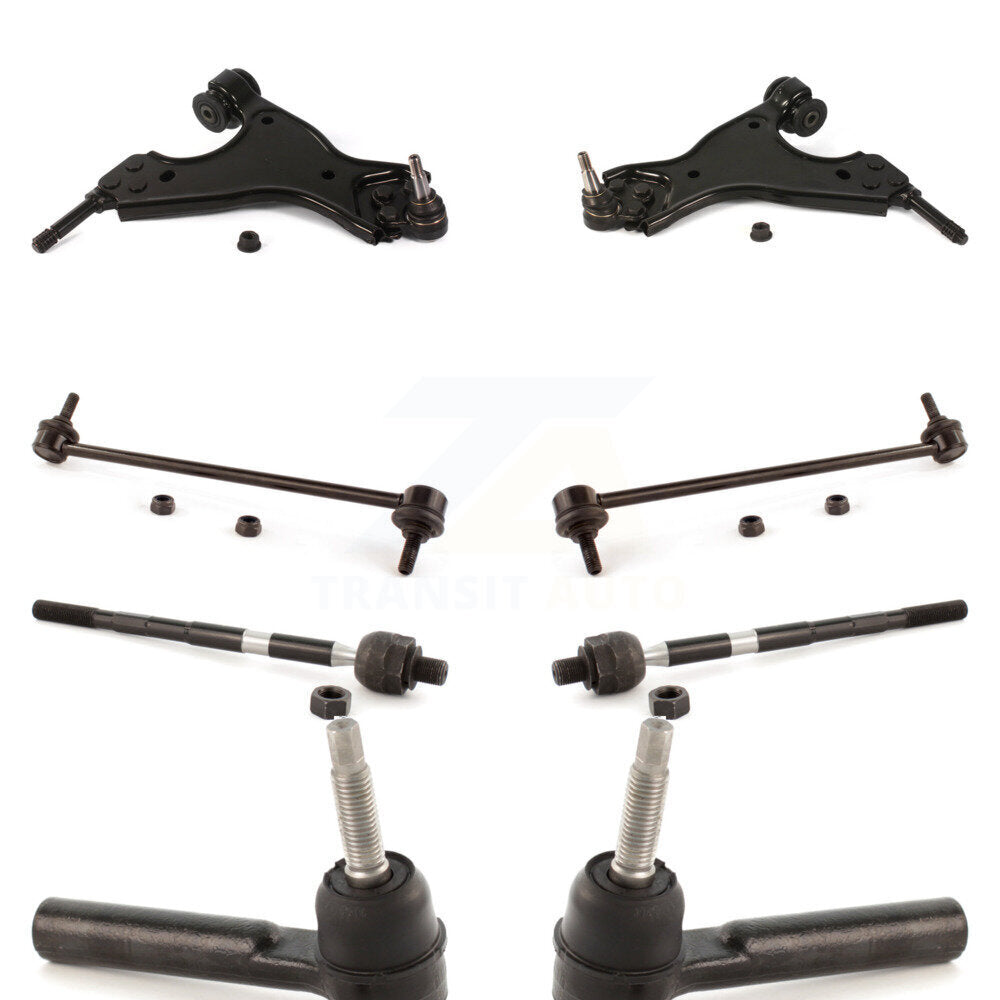 Control Arm And Ball Joint Tie Rod End Link Front Kit (8Pc) For GMC Acadia Buick