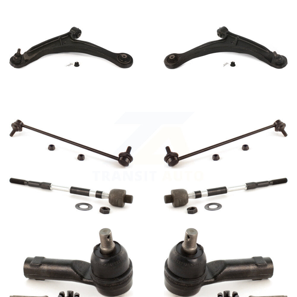 Control Arm And Ball Joint Tie Rod End Link Front Kit (8Pc) For Honda Ridgeline