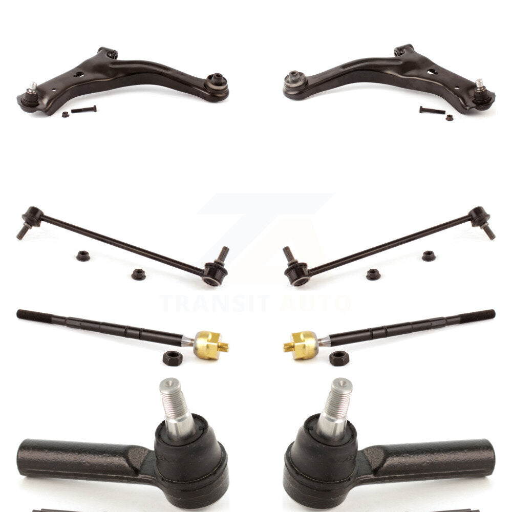 Control Arm & Ball Joint Tie Rod End Link Front Kit (8Pc) For Ford Escape Mazda