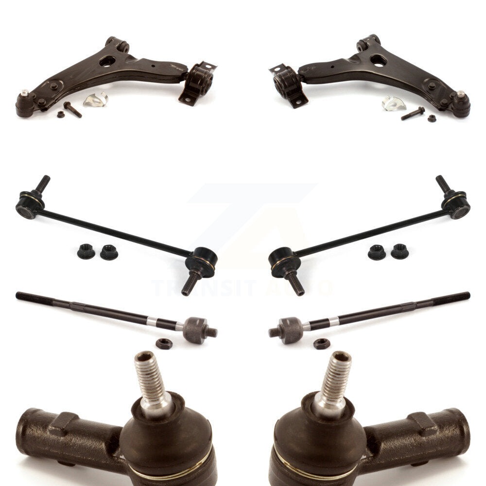Control Arm Ball Joint Assembly Tie Rod End Link Front Kit (8Pc) For Ford Focus