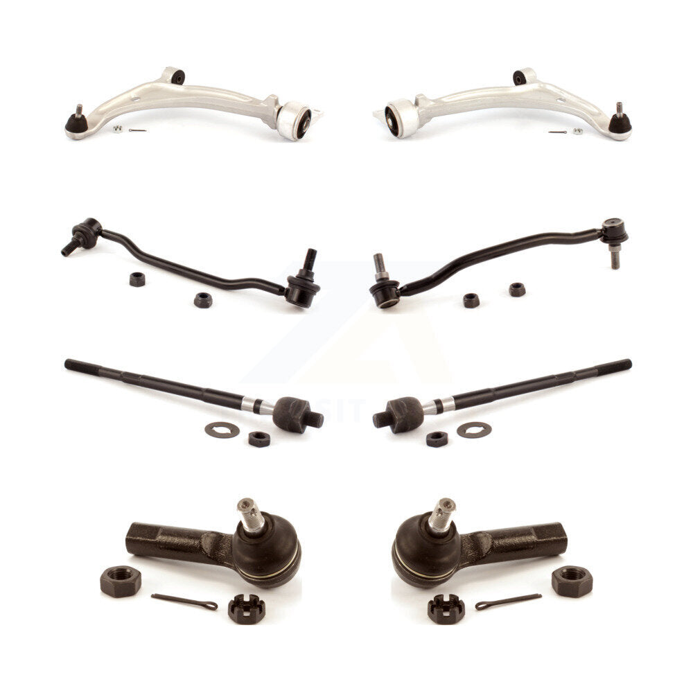 Control Arm Ball Joint Tie Rod End Link Front Kit (8Pc) For Nissan Altima Maxima