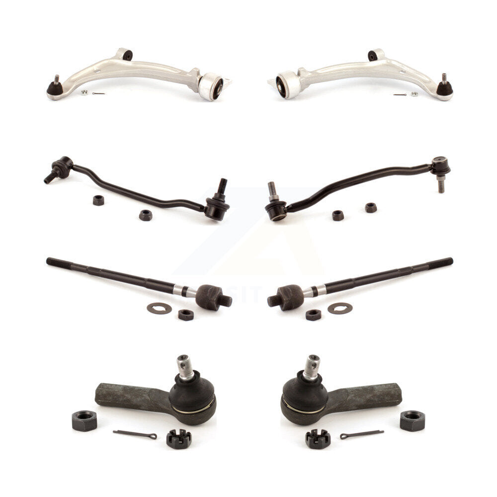 Control Arm Ball Joint Tie Rod End Link Front Kit (8Pc) For 05-06 Nissan Altima