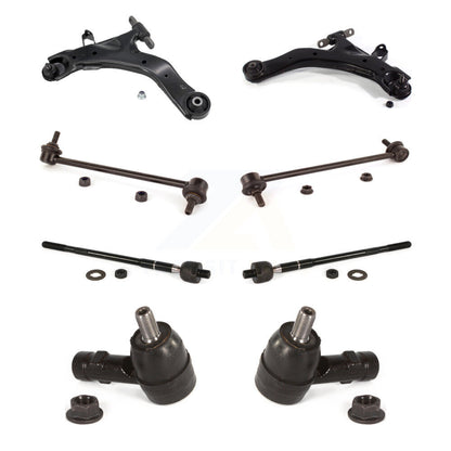 Control Arm Ball Joint Tie Rod End Link Front Kit (8Pc) For Kia Spectra Spectra5