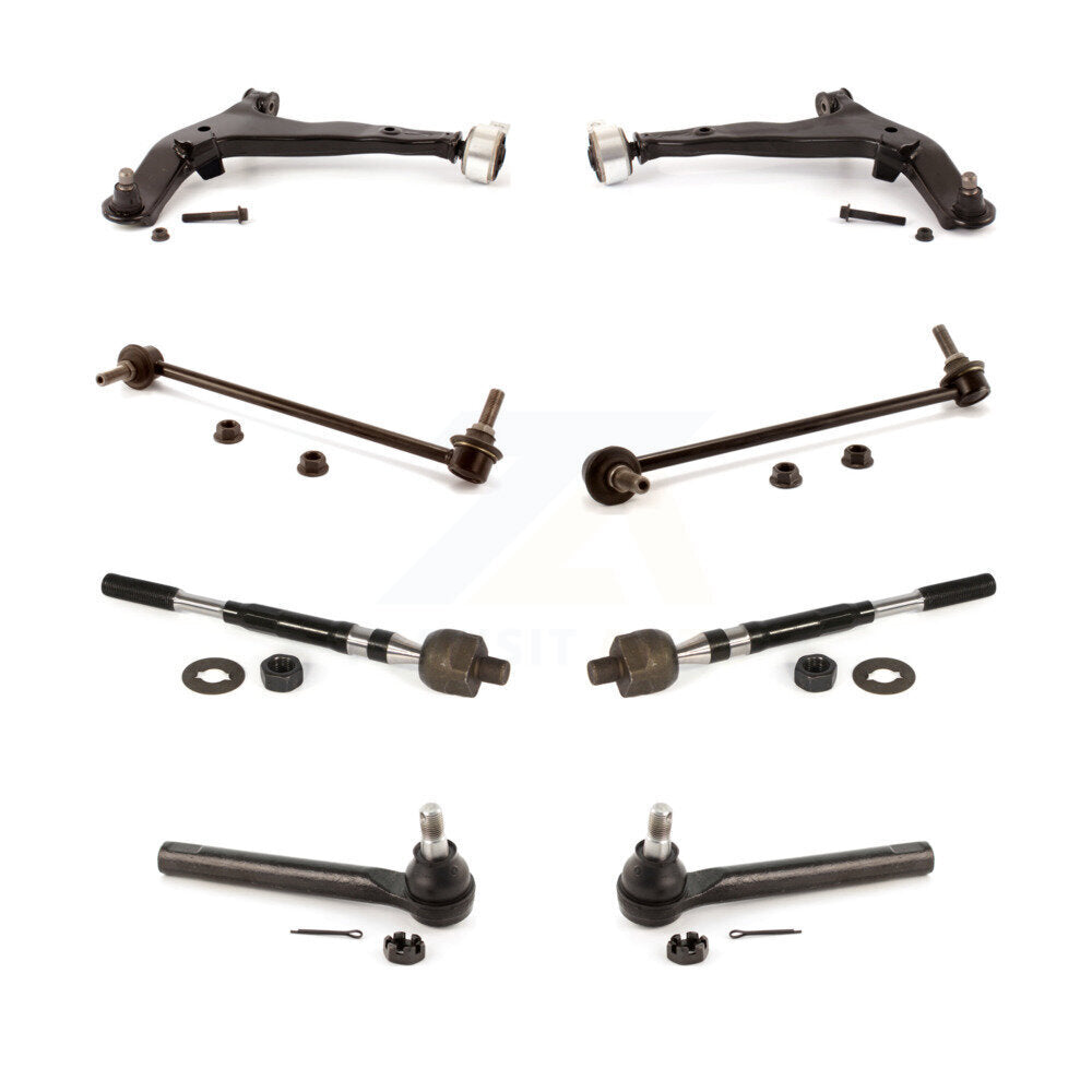 Control Arm Ball Joint Tie Rod End Link Front Kit (8Pc) For 03-04 Nissan Murano